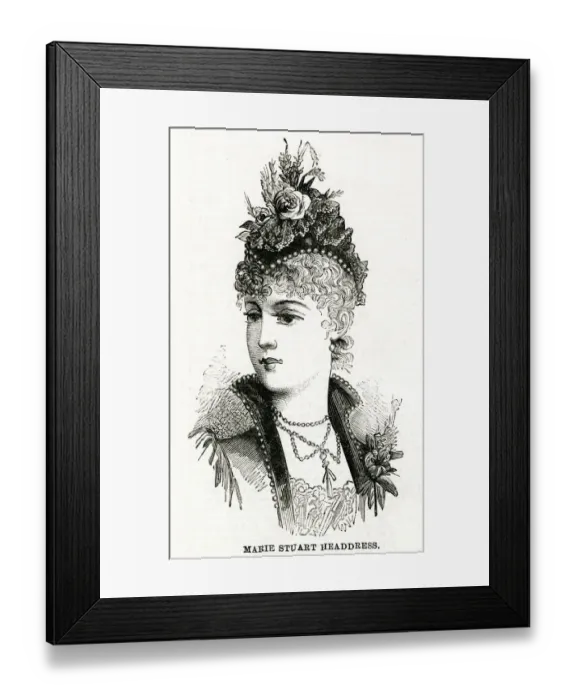 Framed Print : Marie Stuart Headdress 1886 Framed Print : Marie Stuart Headdress 1886