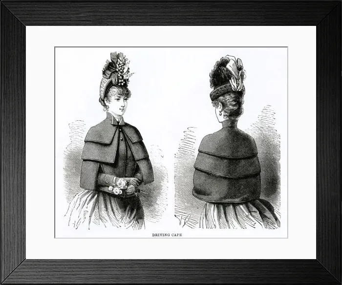Framed Print : Driving cape 1886 Framed Print : Driving cape 1886