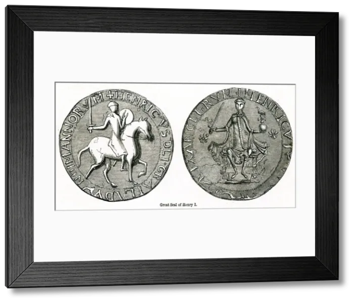 Framed Print : Great seal of Henry I Framed Print : Great seal of Henry I