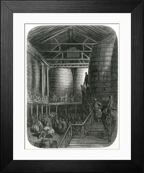 Framed Print : Barclays and Perkins Brewery 1847 Framed Print : Barclays and Perkins Brewery 1847