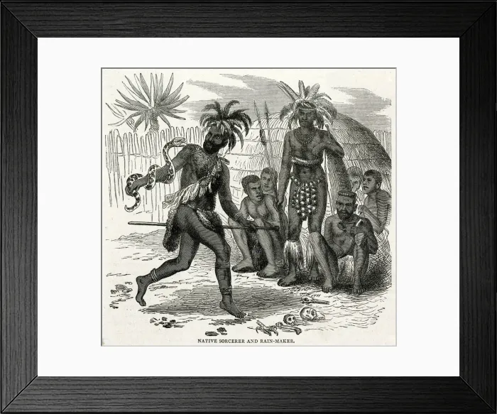 Framed Print : Native African sorcerer rain-maker Framed Print : Native African sorcerer rain-maker