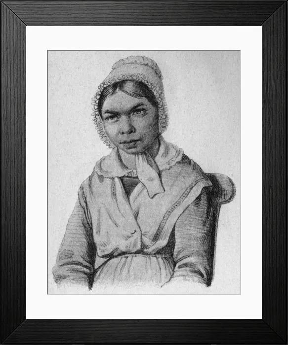 Framed Print : 22-year old mentally-deficient girl Framed Print : 22-year old mentally-deficient girl