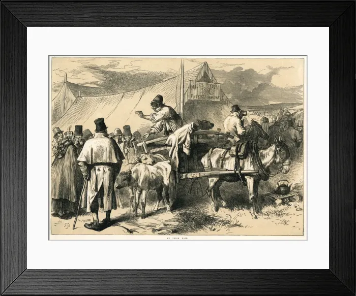 Framed Print : An Irish Fair 1870 Framed Print : An Irish Fair 1870