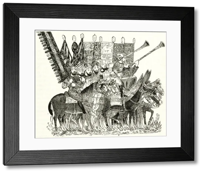 Framed Print : 15TH C ARAB WARRIORS Framed Print : 15TH C ARAB WARRIORS
