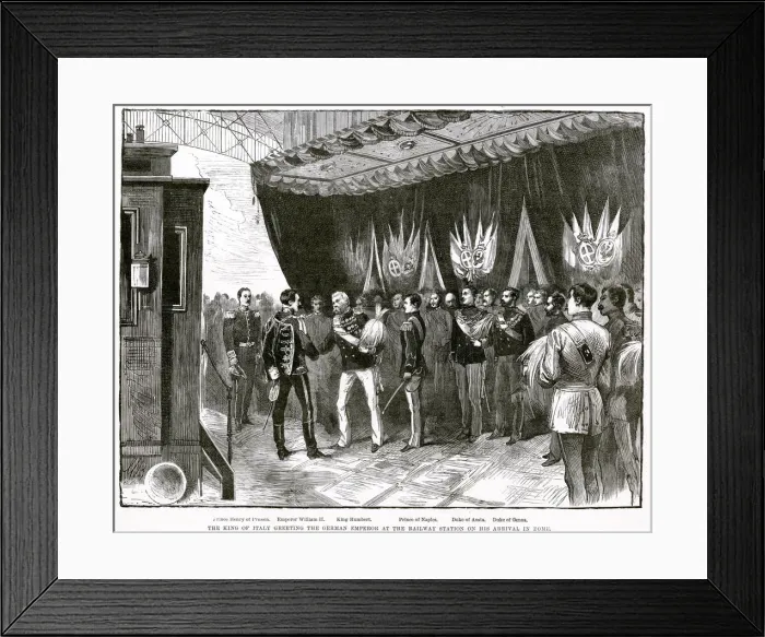 Framed Print : KAISER VISITS ROME 1888 Framed Print : KAISER VISITS ROME 1888