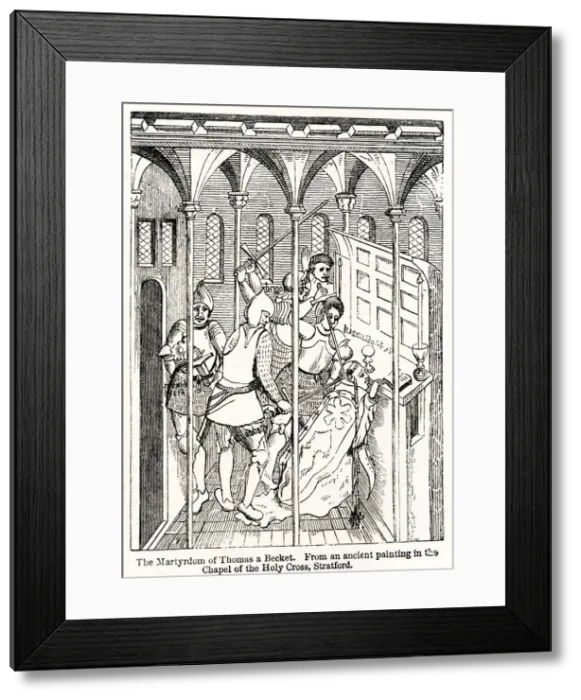 Framed Print : Martyrdom of Saint Thomas Becket Framed Print : Martyrdom of Saint Thomas Becket