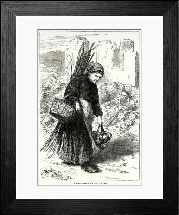 Framed Print : Streets seller - relish 1871 Framed Print : Streets seller - relish 1871