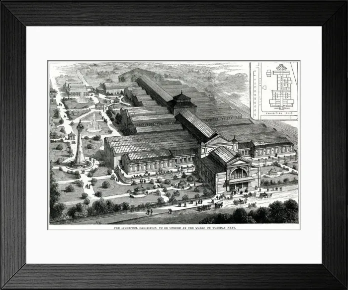 Framed Print : Liverpool Exhibition 1886 Framed Print : Liverpool Exhibition 1886