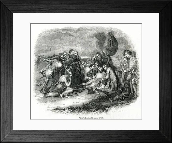 Framed Print : Death of General Wolfe 1759 Framed Print : Death of General Wolfe 1759