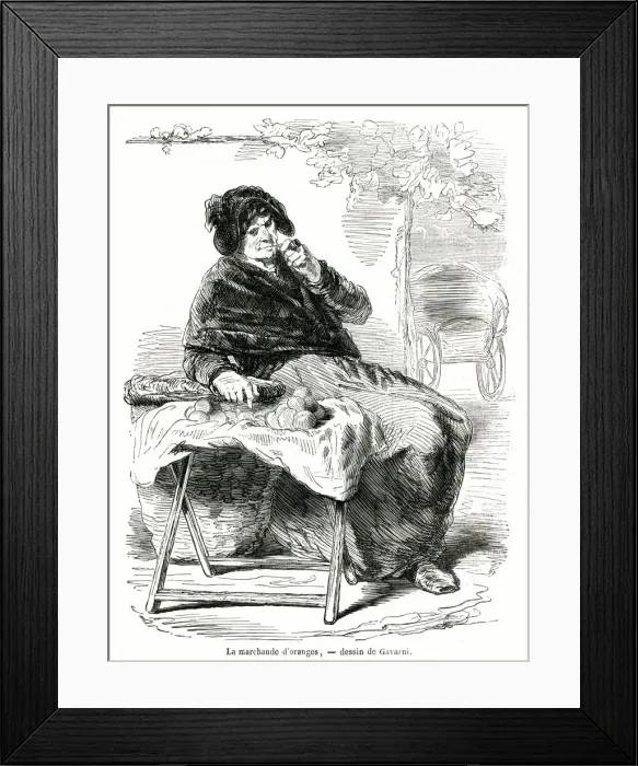 Framed Print : Oranger seller in London 1851 Framed Print : Oranger seller in London 1851