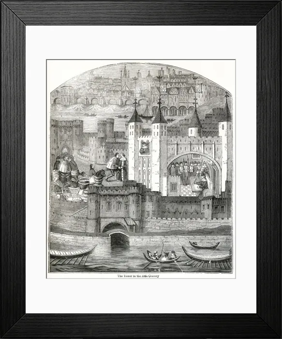 Framed Print : Tower of London 1415 Framed Print : Tower of London 1415