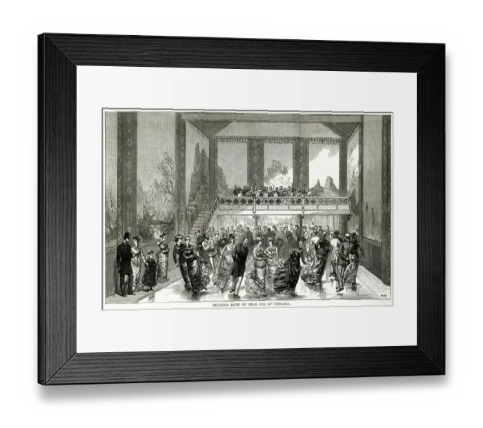 Framed Print : Skating rink, the Glaciarium at Chelsea 1876 Framed Print : Skating rink, the Glaciarium at Chelsea 1876