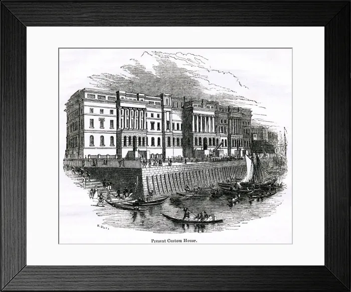 Framed Print : Custom House Framed Print : Custom House