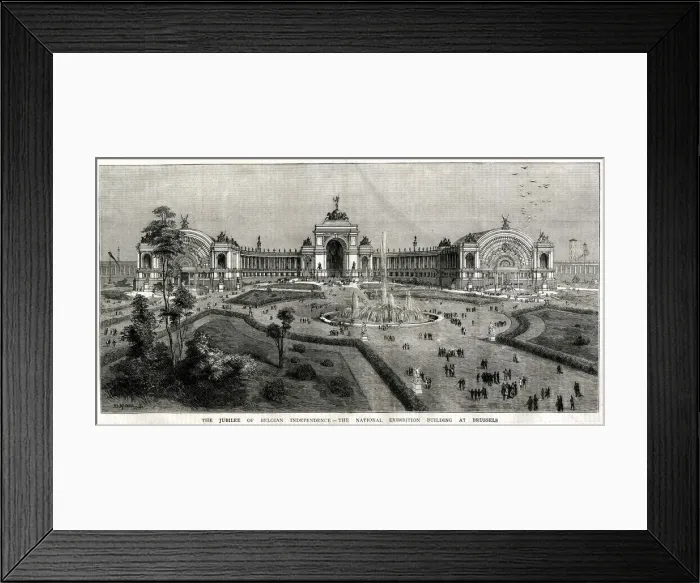 Framed Print : Jubilee of Belgian Independence 1880 Framed Print : Jubilee of Belgian Independence 1880