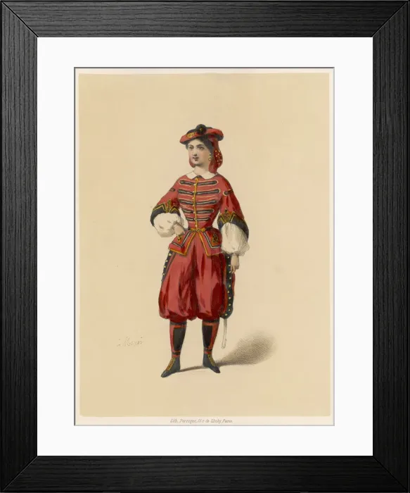 Framed Print : MELLE HENRY AS RIFLEMAN Framed Print : MELLE HENRY AS RIFLEMAN