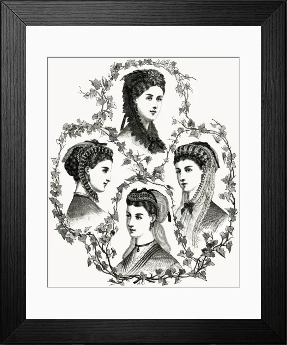 Framed Print : Victorian women 1869 Framed Print : Victorian women 1869