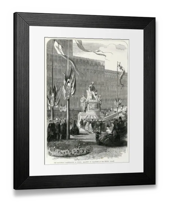 Framed Print : Shakespeare monument at Crystal Palace, London 1864 Framed Print : Shakespeare monument at Crystal Palace, London 1864