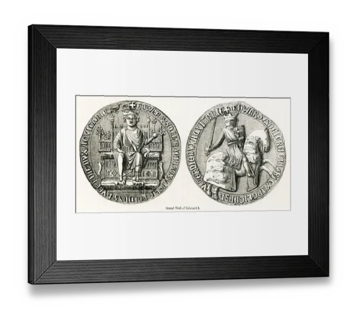 Framed Print : Great seal of Edward I