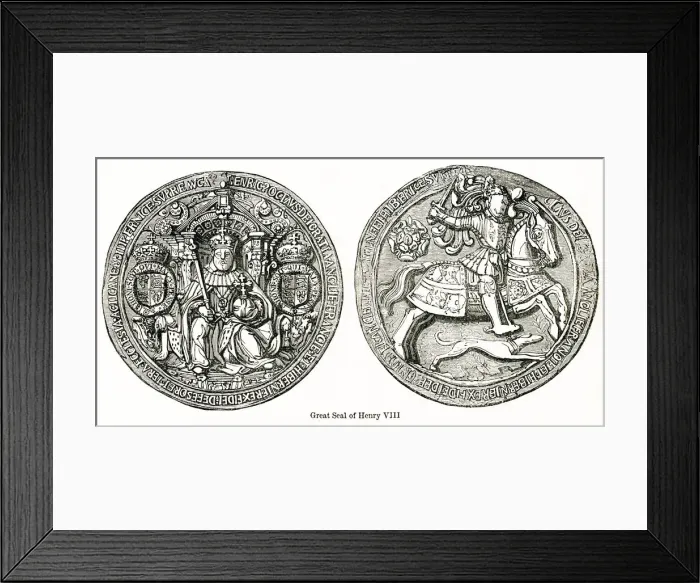 Framed Print : Great seal of Henry VIII