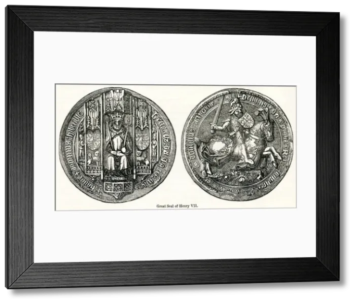 Framed Print : Great seal of Henry VII Framed Print : Great seal of Henry VII