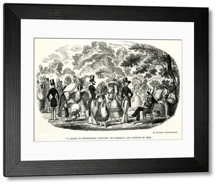 Framed Print : Kensington Gardens 1868 Framed Print : Kensington Gardens 1868