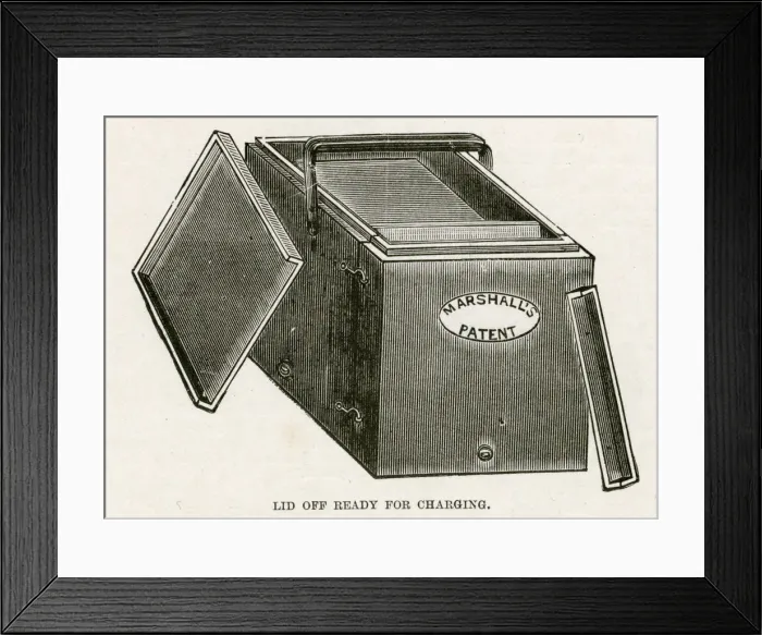 Framed Print : Marshalls patent ice cave 1899 Framed Print : Marshalls patent ice cave 1899