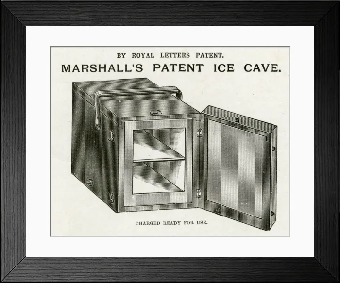 Framed Print : Marshalls patent ice cave 1899 Framed Print : Marshalls patent ice cave 1899