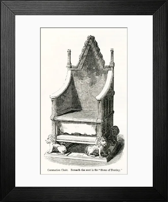 Framed Print : Coronation chair Framed Print : Coronation chair