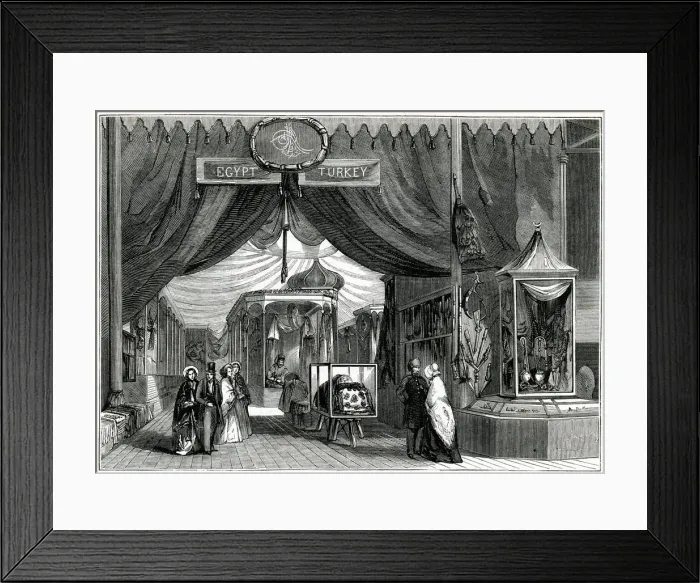 Framed Print : Interior of The Great Exhibition 1851 Framed Print : Interior of The Great Exhibition 1851