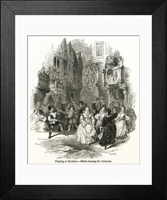 Framed Print : Playing bucklers Framed Print : Playing bucklers
