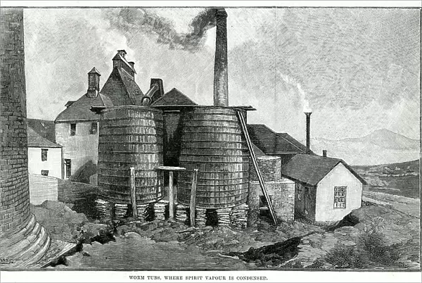 Glenlivet Scotch Whisky distillery 1890