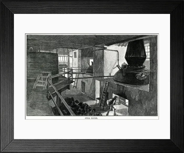 Framed Print : Glenlivet Scotch Whisky distillery 1890 Framed Print : Glenlivet Scotch Whisky distillery 1890