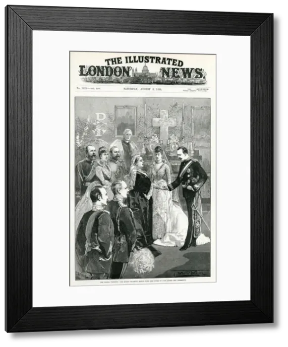 Framed Print : Marriage Princess Louise and Alexander 1889 Framed Print : Marriage Princess Louise and Alexander 1889
