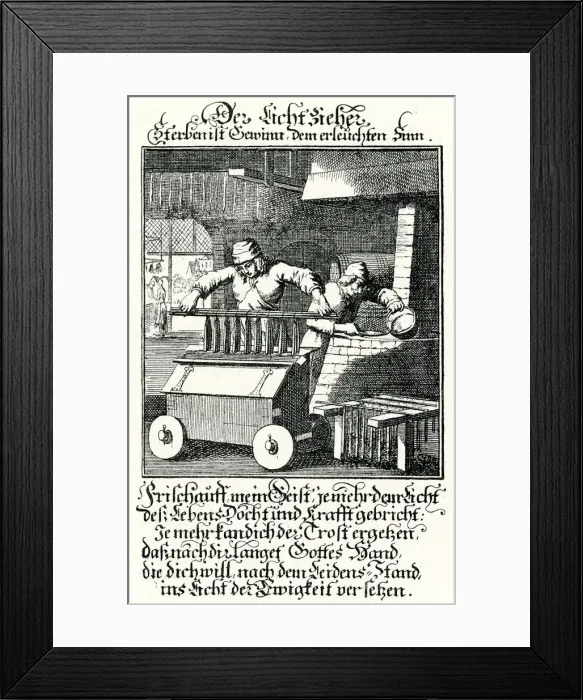 Framed Print : German candle-makers 1669 Framed Print : German candle-makers 1669