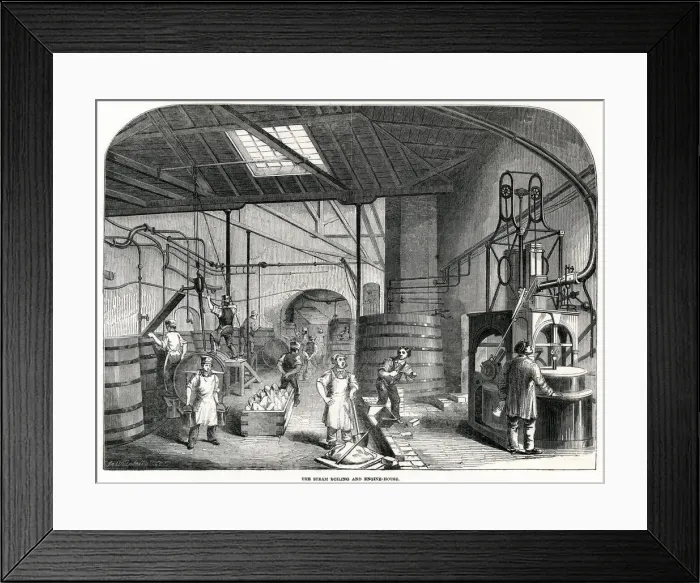 Framed Print : Prices Patent Candle Companys Works 1849 Framed Print : Prices Patent Candle Companys Works 1849
