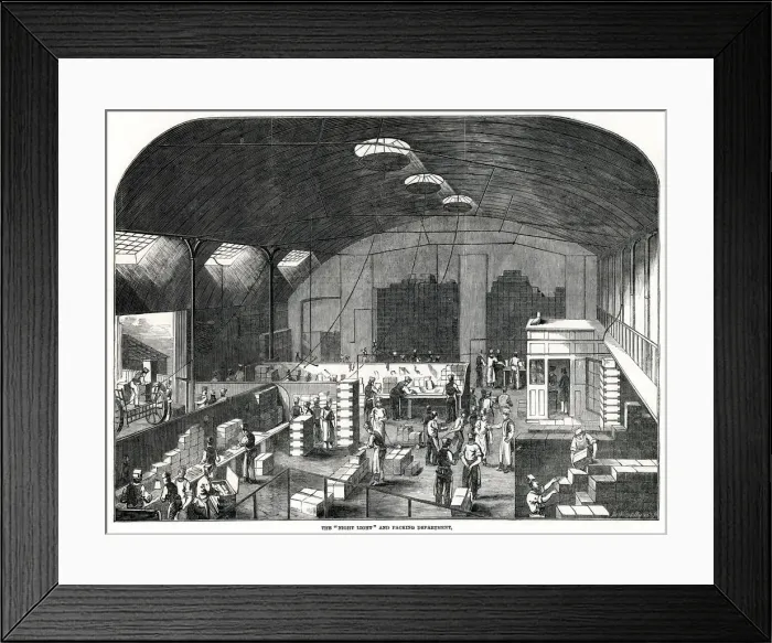 Framed Print : Prices Patent Candle Companys Works 1849 Framed Print : Prices Patent Candle Companys Works 1849