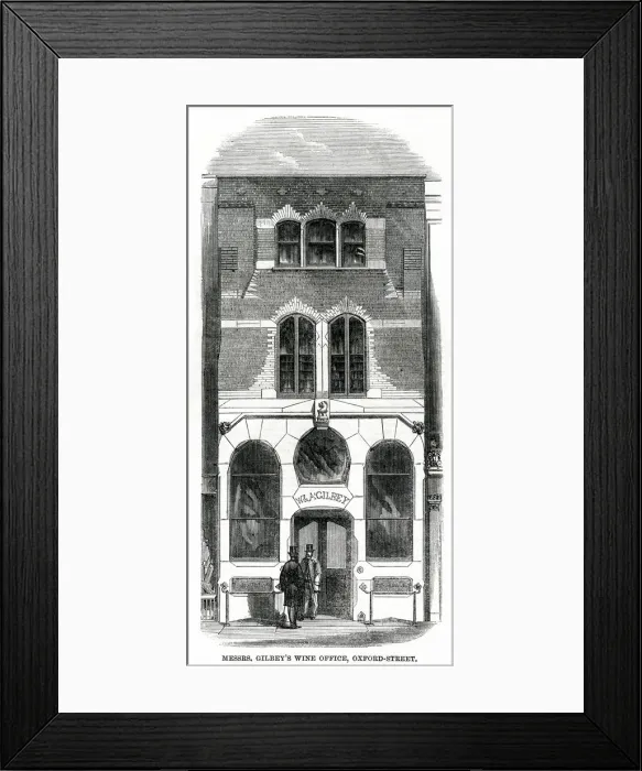 Framed Print : Gilbeys wine office 1861 Framed Print : Gilbeys wine office 1861