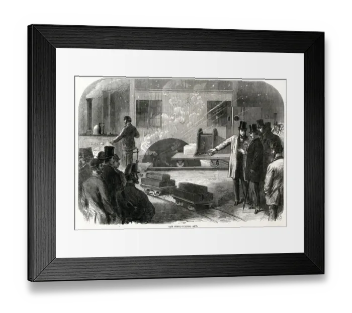 Framed Print : Crewe Steelworks 1866 Framed Print : Crewe Steelworks 1866