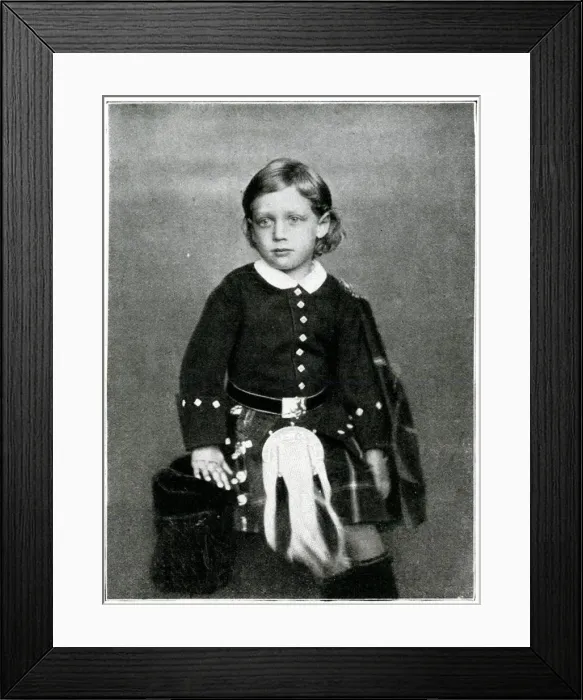 Framed Print : Prince George in Highland attire Framed Print : Prince George in Highland attire