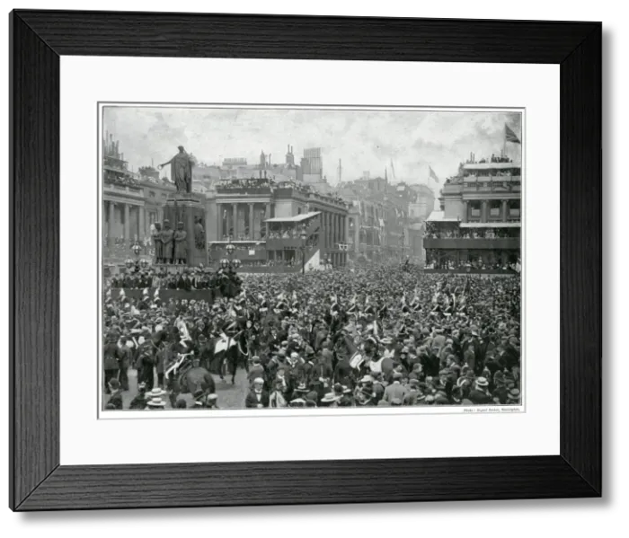 Framed Print : The Guards Crimean War Memorial - veterans 1899 Framed Print : The Guards Crimean War Memorial - veterans 1899