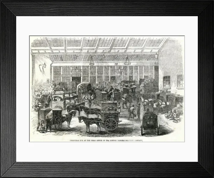 Framed Print : London Parcels Delivery Company 1862 Framed Print : London Parcels Delivery Company 1862
