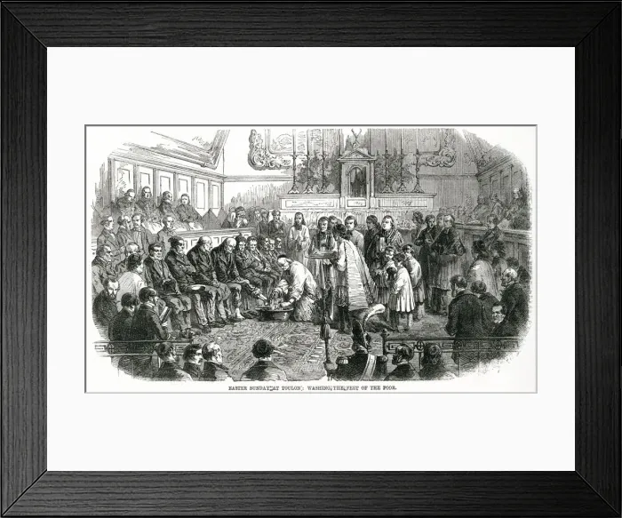 Framed Print : Easter Sunday at Toulon, France 1858 Framed Print : Easter Sunday at Toulon, France 1858