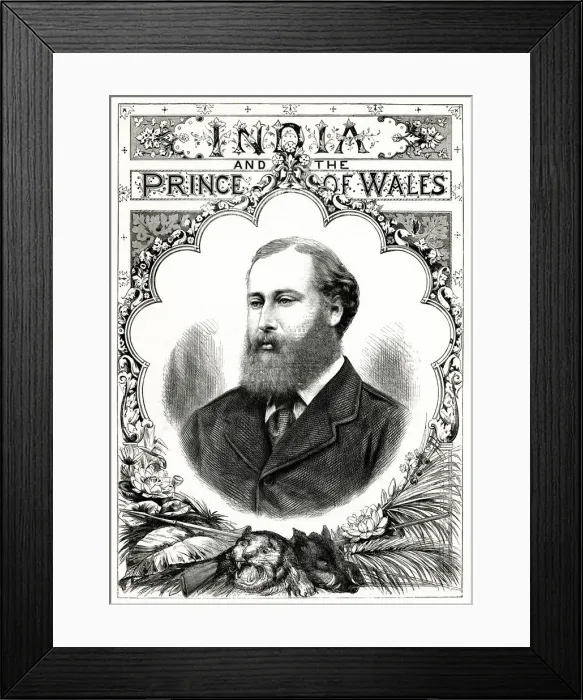 Framed Print : India and the Prince of Wales 1875 Framed Print : India and the Prince of Wales 1875