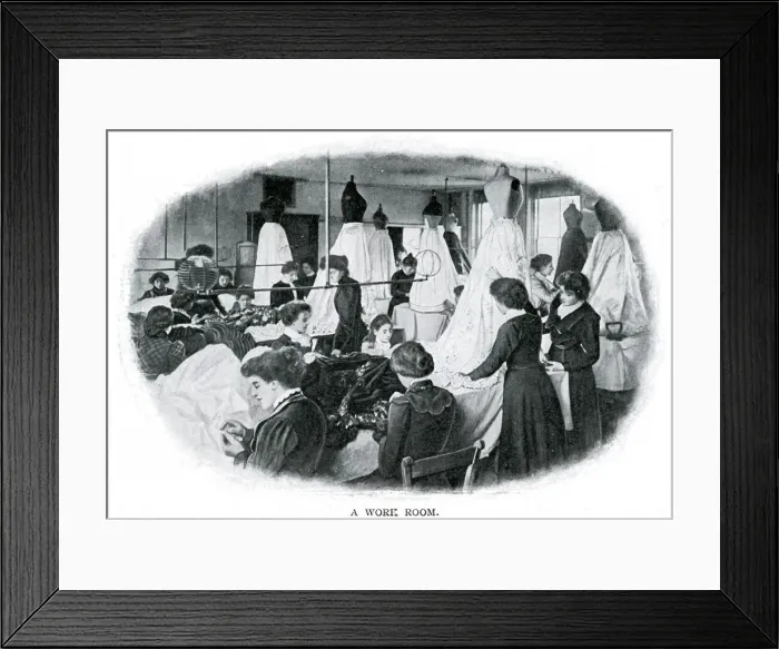 Framed Print : Londons drapers 1900 Framed Print : Londons drapers 1900