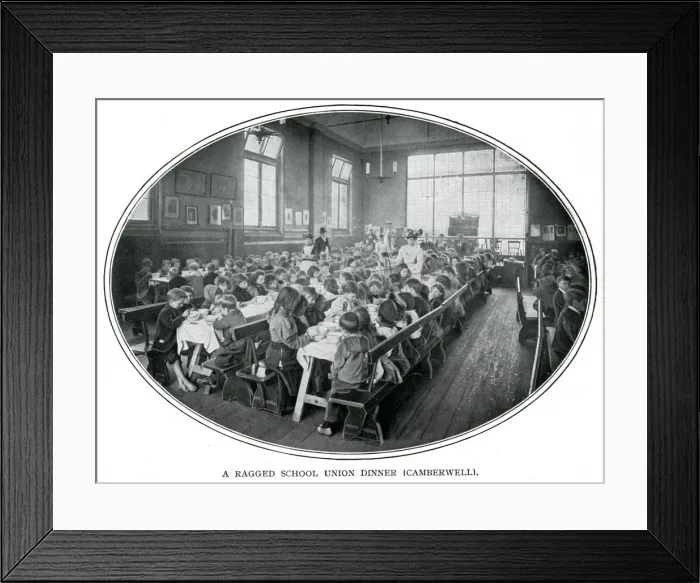 Framed Print : Ragged School Union dinner 1900 Framed Print : Ragged School Union dinner 1900