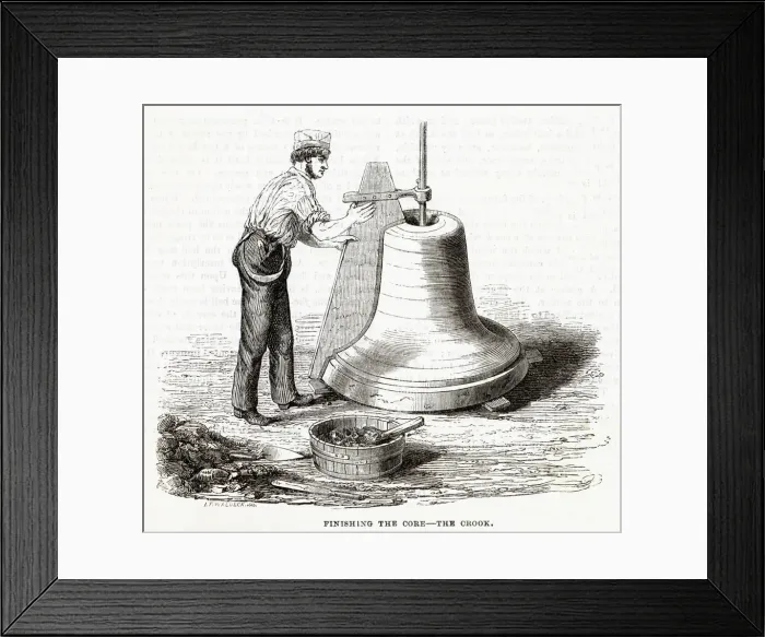 Framed Print : Finishing the core 1840s Framed Print : Finishing the core 1840s
