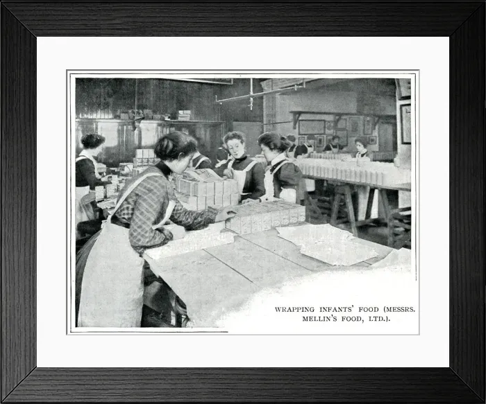Framed Print : Mellins infant food factory in London Framed Print : Mellins infant food factory in London