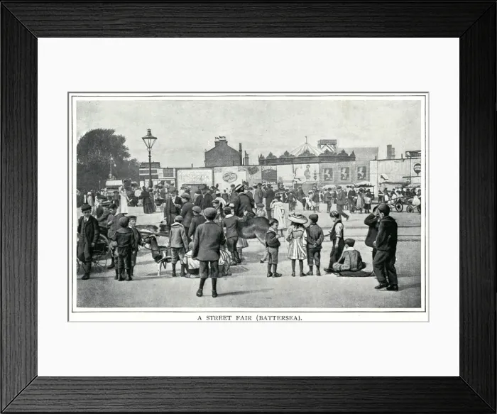 Framed Print : Street Fair, Battersea 1900 Framed Print : Street Fair, Battersea 1900