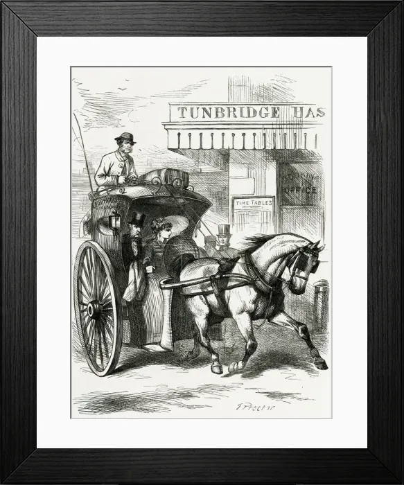 Framed Print : Hansom cab 1868 Framed Print : Hansom cab 1868