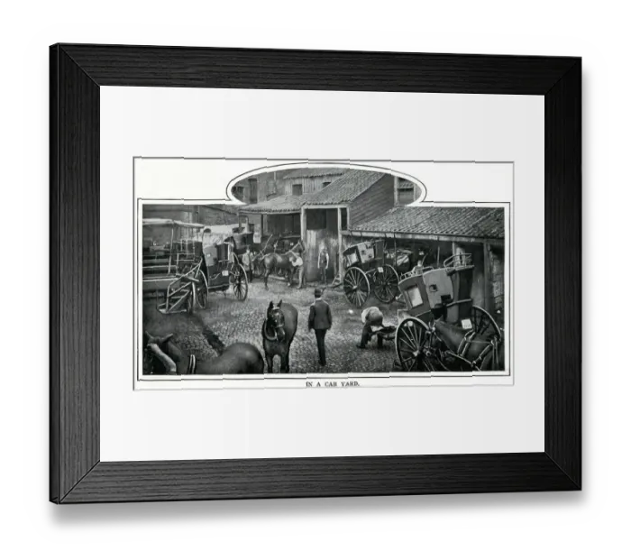 Framed Print : Hansom Cab, London 1900 Framed Print : Hansom Cab, London 1900